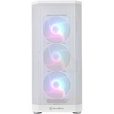 SilverStone FARA 514X boîtier midi tower Blanc | 2x USB-A | 1x USB-C | RGB | Verre Trempé