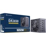 SilverStone SST-DA1650-G alimentation  modulaire 1650 watt Noir, 12x PCIe, 1650 W, 90 - 264 V, 43 - 63 Hz, Actif, 130 W, 1650 W