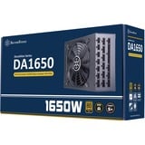 SilverStone SST-DA1650-G alimentation  modulaire 1650 watt Noir, 12x PCIe, 1650 W, 90 - 264 V, 43 - 63 Hz, Actif, 130 W, 1650 W