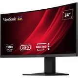 ViewSonic Display VG3419C écran plat de PC 86,4 cm (34") 3440 x 1440 pixels UltraWide Quad HD LED Noir Moniteur incurvé  Noir (Mat), 86,4 cm (34"), 3440 x 1440 pixels, UltraWide Quad HD, LED, 3,5 ms, Noir