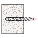 fischer Chevilles SX Plus 8x40 en seau Gris clair