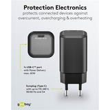 goobay Chargeur rapide USB-C PD GaN Nano 65 W Noir