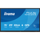 iiyama TE7512MIS-B4AG Écran d'affichage dynamique En forme de kiosk 190,5 cm (75") LCD Wifi 400 cd/m² 4K Ultra HD Noir Écran tactile Intégré dans le processeur Android 24/7, Affichage public Noir (Mat), En forme de kiosk, 190,5 cm (75"), LCD, 3840 x 2160 pixels, Wifi, 24/7