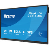 iiyama TE7512MIS-B4AG Écran d'affichage dynamique En forme de kiosk 190,5 cm (75") LCD Wifi 400 cd/m² 4K Ultra HD Noir Écran tactile Intégré dans le processeur Android 24/7, Affichage public Noir (Mat), En forme de kiosk, 190,5 cm (75"), LCD, 3840 x 2160 pixels, Wifi, 24/7