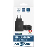 Ansmann HC430 Noir Intérieure, Chargeur Noir, Intérieure, Secteur, 5 V, Noir