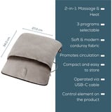 Beurer 10556, Coussin de massage Gris