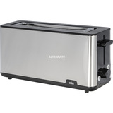 Braun HT 1610 8 1030 W Noir, Acier inoxydable, Grille-pain Acier inoxydable/Noir, Noir, Acier inoxydable, Plastique, Acier inoxydable, Boutons, Rotatif, 1030 W, 25 cm