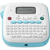 Brother PT-N25BT - Étiqueteuse Bluetooth portable pour la maison et le bureau Blanc/Bleu clair, Transfert thermique, 180 x 180 DPI, 12 mm/sec, Couleur, Sans fil, Bleu, Blanc