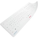 CHERRY 61510017 accessoire de clavier Couvercle pour clavier, Film de protection Blanc, Couvercle pour clavier, Silicone, 463 mm, 164 mm, 100 g, Gris