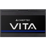 Chieftec Vita Netzteil 80+Bronze retail - PC-/Server Netzteil - 12,5 min unité d'alimentation d'énergie 20+4 pin ATX PS/2 alimentation  750 watt Noir, 4x PCIe, 5 min, 750 W, 100 - 240 V, 20+4 pin ATX, 65 cm, 450 mm, 450 mm