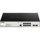 D-Link DGS-1210-10P Géré L2 Gigabit Ethernet (10/100/1000) Connexion Ethernet, supportant l'alimentation via ce port (PoE) 1U Noir, Switch Gris/Noir, Géré, L2, Gigabit Ethernet (10/100/1000), Connexion Ethernet, supportant l'alimentation via ce port (PoE), Grille de montage, 1U