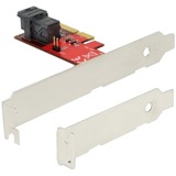 DeLOCK 89535 carte et adaptateur d'interfaces Interne SAS, Contrôleur PCIe, SAS, PCIe 3.0, 12 Gbit/s, Windows 10 Education, Windows 10 Education x64, Windows 10 Enterprise, Windows 10 Enterprise x64,..., Boîte