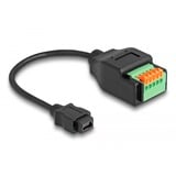 DeLOCK Adaptateur USB 2.0, prise Mini-USB > bornier 5 broches Noir