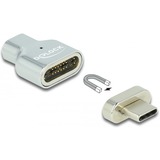 DeLOCK Adaptateur magnétique Thunderbolt 3 / USB Type-C Argent