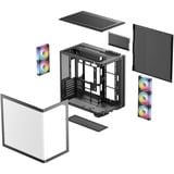 DeepCool CG590U 5F boîtier midi tower Noir | 2x USB-A | 1x USB-C | Verre Trempé