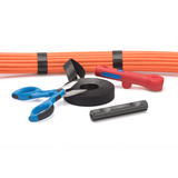 Digitus Bande auto-agrippante pour câblage structuré, rouleau de 10 mètres, Guide-câble Noir