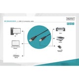 Digitus Câble de connexion USB 2.0 USB-A (mâle) > USB-B (mâle) Noir