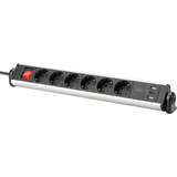 Digitus DA-70624, Multiprise Argent/Noir