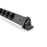 Digitus DA-70624, Multiprise Argent/Noir