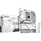GIGABYTE X870 AORUS ELITE X3D ICE carte mère socket AM5 Argent/Blanc, RAID, 5 Gb-LAN, WLAN, BT, Sound, ATX