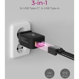 ICY BOX IB-PS1030-PD Universel Noir Secteur Charge rapide Intérieure Noir, 2x USB-C, 1x USB-A, Intérieure, Secteur, 20 V, Noir
