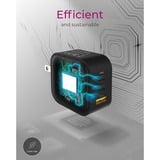 ICY BOX IB-PS1030-PD Universel Noir Secteur Charge rapide Intérieure Noir, 2x USB-C, 1x USB-A, Intérieure, Secteur, 20 V, Noir