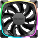 Montech AX120 PWM 120x120x25 ventilateur de boîtier RGB  Noir, 120 x 120 x 25 mm