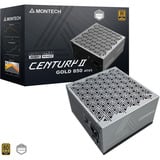 Montech CENTURY II 850 alimentation  modulaire 850 watt Argent, 1x 12V-2x6, 4x PCIe