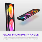 NZXT F360 RGB ventilateurs de boîtier Noir, 3 pièces, 360 x 120 x 25 mm, PWM