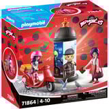 PLAYMOBIL Miraculous : Balade en roller à travers Paris, Jouets de construction 