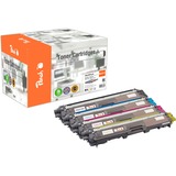 Peach 112154 Cartouche de toner 4 pièce(s) Compatible Noir, Cyan, Magenta, Jaune 2500 pages, 4200 pages, Noir, Cyan, Magenta, Jaune, 4 pièce(s)