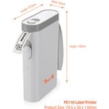 Peach PE110 imprimante pour étiquettes Thermique directe 203 x 203 DPI 60 mm/sec Sans fil Bluetooth, Imprimante d'étiquettes rose fuchsia, Thermique directe, 203 x 203 DPI, 60 mm/sec, Sans fil, Rose