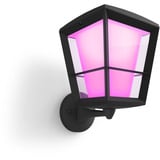 Philips White & Color Ambiance Econic Outdoor lampe murale sur pied, Lumière LED Noir