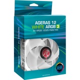 RAIJINTEK AGERAS 12 WHITE ARGB-3, Ventilateur de boîtier Blanc