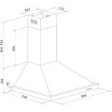 Respekta CH 44068-90 IXA, Hotte aspirante Acier inoxydable