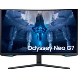 Samsung Odyssey Neo G7 S32BG750NP 32" 4K UHD Moniteur gaming incurvé  Noir, 2x HDMI, DisplayPort, 2x USB-A, USB-B, 165 Hz