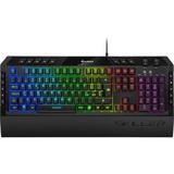 Sharkoon Skiller SGK5 clavier USB Italien Noir, clavier gaming Noir, Layout IT, Rubberdome, Taille réelle (100 %), USB, LED RGB, Noir