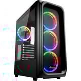 Sharkoon TK5M RGB reconditionné boîtier midi tower Noir | 3x USB-A | Window
