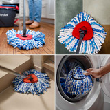 Vileda Tête de rechange H2PrO CLASSIC pour H2PrO Spin Mop, Couverture de l’essuie-glace 