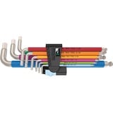 Wera 3950/9 Hex-Plus Multicolore Imperial Acier inoxydable 1 jeu de clés à angle, Tournevis Noir