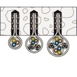 fischer Boucle de câble Steckfix SF plus LS 3/13, Pince Gris clair