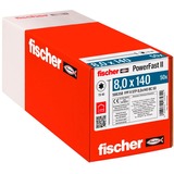 fischer Vis à bois PowerFast II 8,0x140 tête fraisée à pas TX 