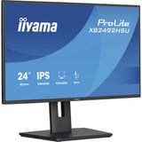 iiyama ProLite XB2492HSU-B1 24" Moniteur Noir (Mat), 1x DisplayPort, 1x HDMI, 2x USB-A, 120 Hz