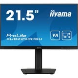 iiyama ProLite XUB2293HSU-B7 écran plat de PC 54,6 cm (21.5") 1920 x 1080 pixels Full HD LED Noir Moniteur Noir (Mat), 1x DisplayPort, 1x HDMI, 2x USB-A, 54,6 cm (21.5"), 1920 x 1080 pixels, Full HD, LED, 1 ms, Noir