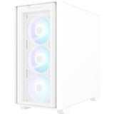 ASUS A21 PLUS Blanc boîtier mini tower Blanc | 2x USB-A | RGB | Verre Trempé