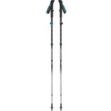 Black Diamond Distance FLZ bâton de randonnée Femmes Pliable, Appareil de fitness Noir/Turquoise, Femmes, Pliable, Randonnée, Trekking, mousse, 415 g, 95 cm