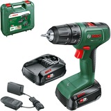Bosch BOSCH EasyDrill 18V-40 2x 1.5Ah COFFRE, Perceuse/visseuse Vert/Noir, Perceuse à poignée pistolet, Sans clé, Sans brosse, Noir, Vert, 1,3 cm, 1630 tr/min