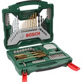 Bosch Carton de coffrets X-Line titane de 70 pièces, Perceuse, ensembles embouts Vert, Perceuse, Ensemble de forets, Multi, Ensemble de forets, 4 - 10 mm, 1.5 - 6.5 mm
