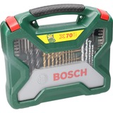 Bosch Carton de coffrets X-Line titane de 70 pièces, Perceuse, ensembles embouts Vert, Perceuse, Ensemble de forets, Multi, Ensemble de forets, 4 - 10 mm, 1.5 - 6.5 mm