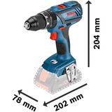 Bosch GSB 18V-28 Professional 1900 tr/min Noir, Bleu, Rouge, Perceuse à percussion Bleu/Noir, Visseuse à percussion, Poignée de pistolet, Noir, Bleu, Rouge, 1900 tr/min, 500 tr/min, 1900 tr/min